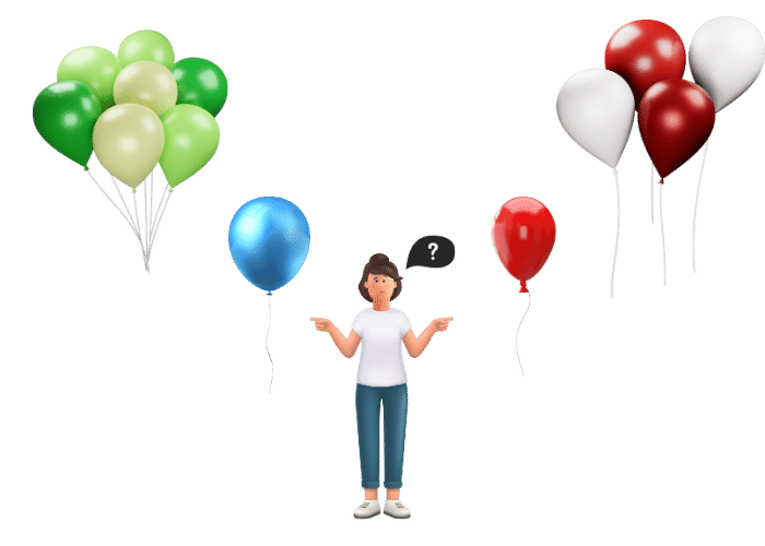 Variedad de globos para tus fiestas