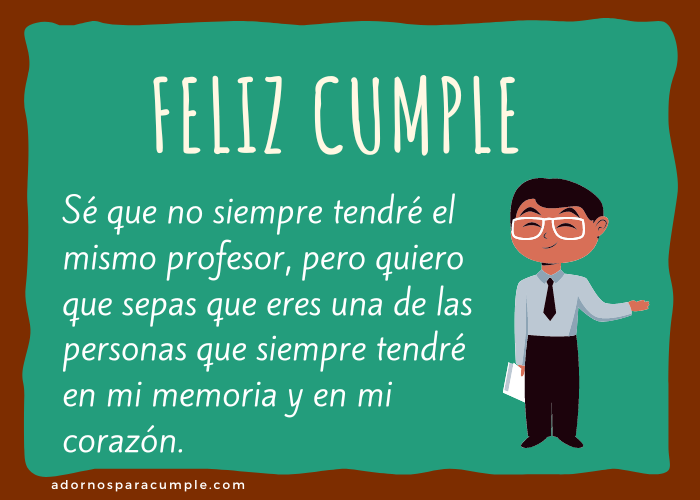 Frases de cumpleaños para profesores - Adornos para cumple