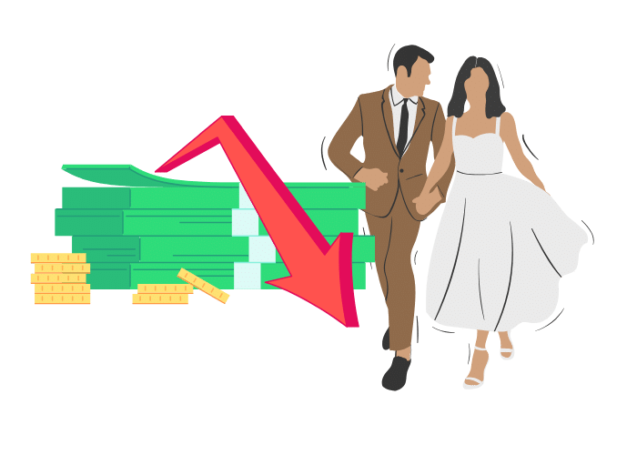 No tener un presupuesto claro en tu boda