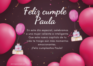 Feliz Cumple Paula