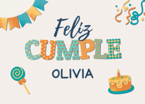 Feliz cumpleaños Olivia